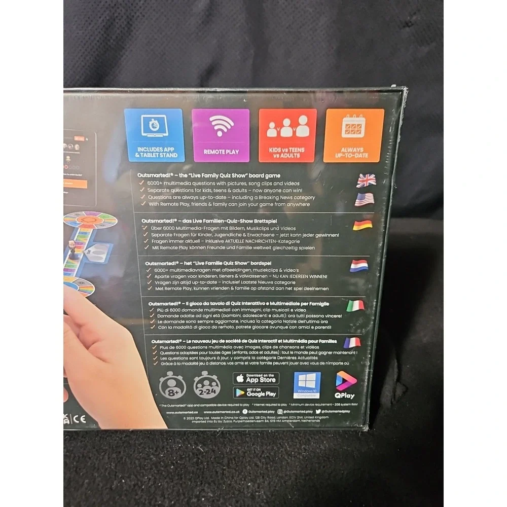 Outsmarted - The Live Quiz Show Board Game | Kids, Teens & Adults Factory Sealed